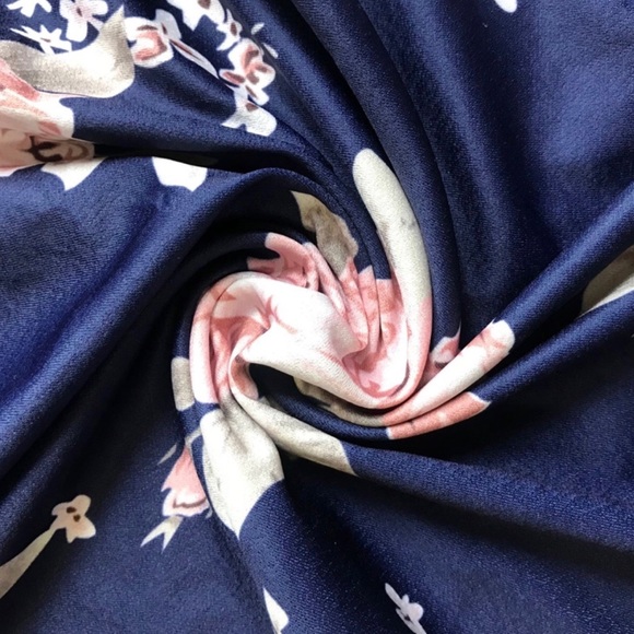 ❗️LAST❗️Off the shoulder blue floral dress - Picture 4 of 7